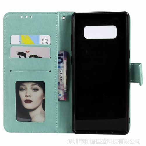 三星note8图腾压花手机保护套note8三卡槽双面压纹翻盖手机皮套壳